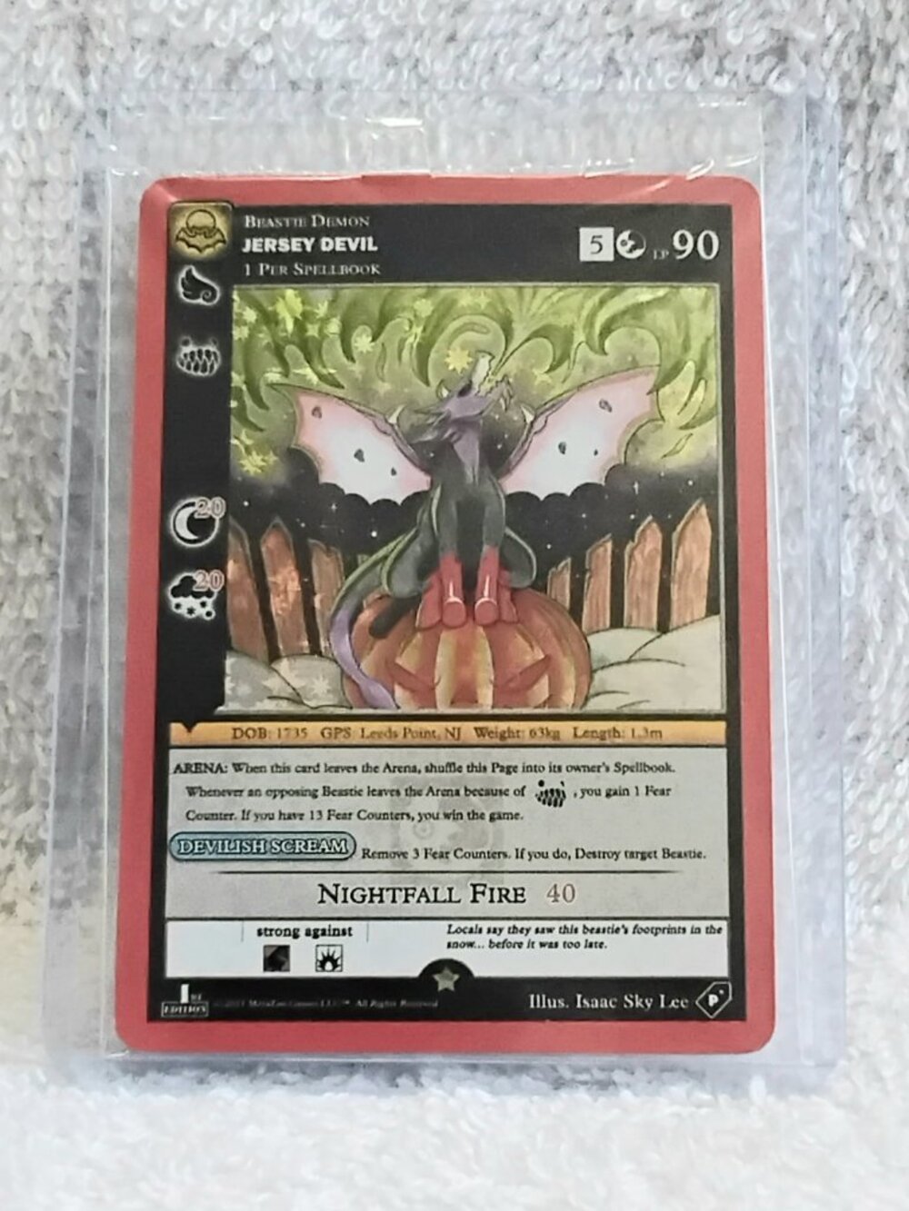 Sealed Mint 2021 Jersey Devil Rare Holo Metazoo PROMO Card!!